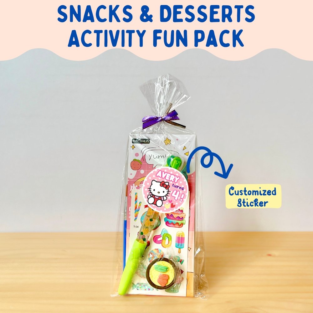 Snacks & Desserts Activity Fun Goodie Bag