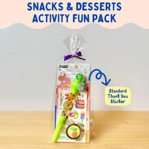 Snacks & Desserts Activity Fun Goodie Bag