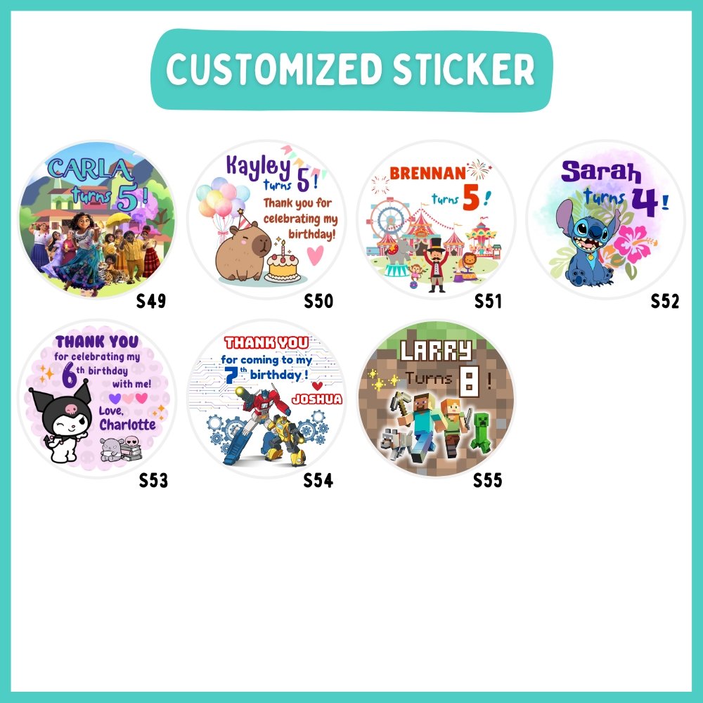 Customised Sticker