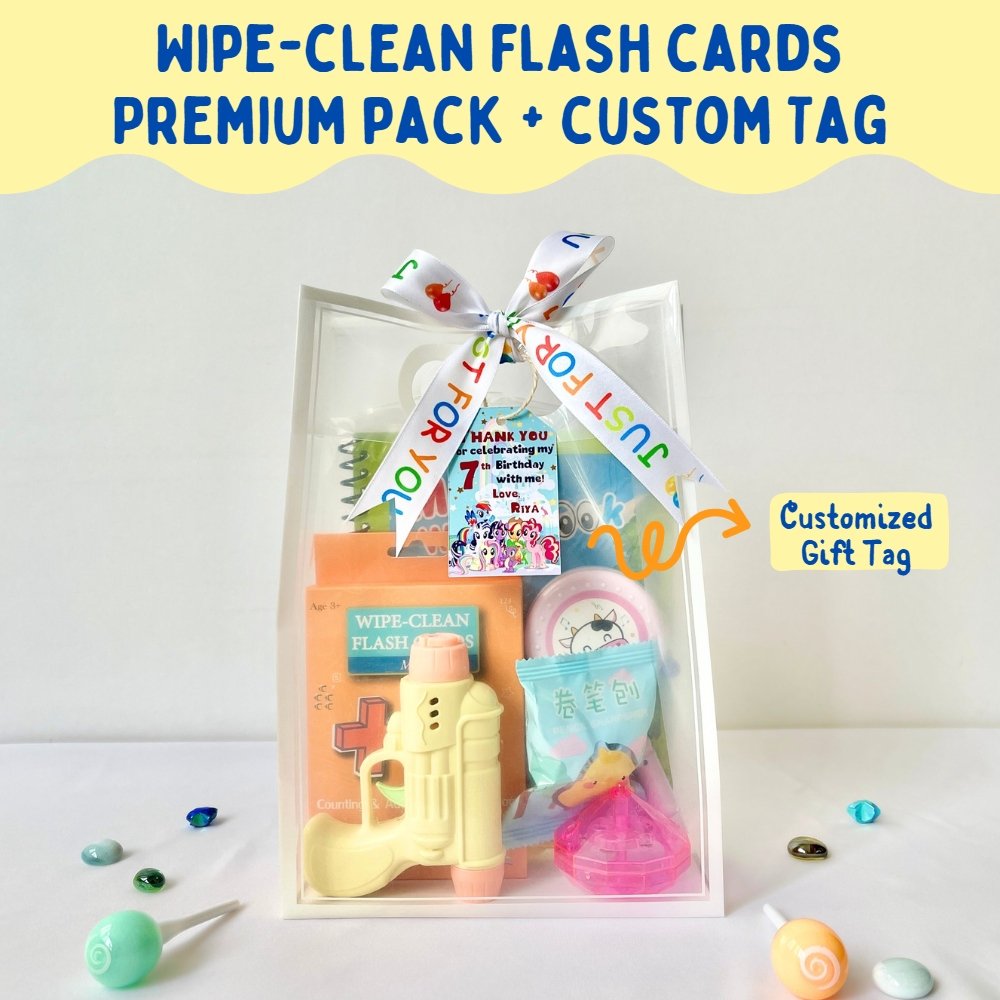 Wipe-Clean Flash Cards Premium Goodie Bag