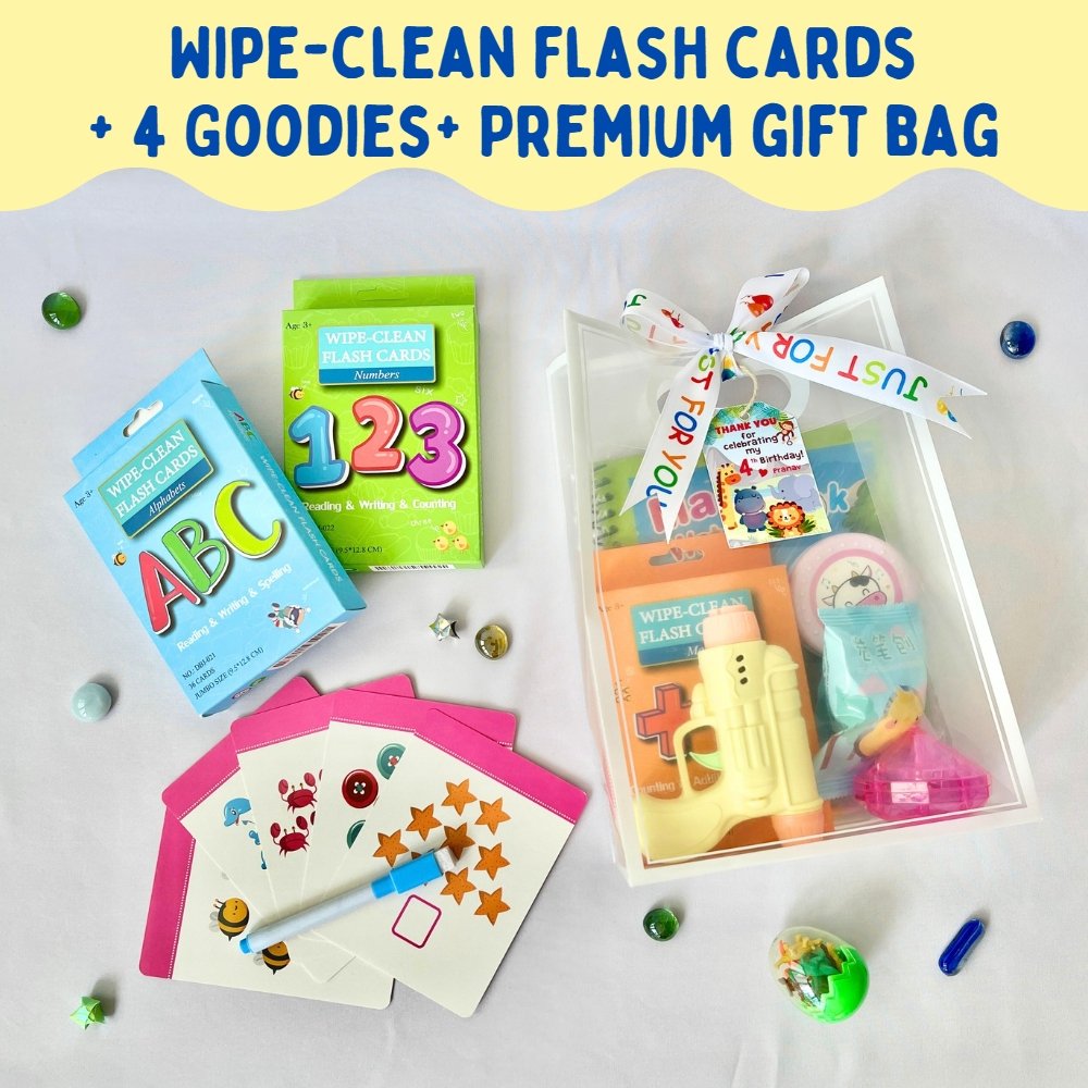 Wipe-Clean Flash Cards Premium Goodie Bag